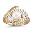 Cultured Freshwater Pearl Ring 14k/silver