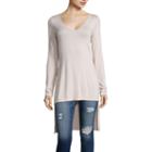 Belle + Sky&trade; Long-sleeve Side-slit Tunic