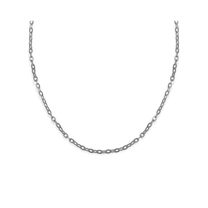 Silver Reflections™ Stainless Steel Oval Link Necklace