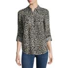 A.n.a Long Sleeve Y Neck Woven Blouse-talls