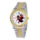 Disney Status Mens Spiderman Two-tone Metal Bracelet Watch