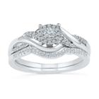 Promise My Love Womens 1/4 Ct. T.w. Genuine Diamond White Round Promise Ring