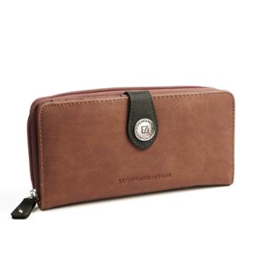 Stone Mountain Nubuck Leather Tab Zip Around Zip Around Wallet