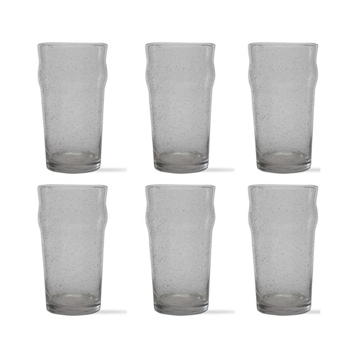 Tag Bubble Glass Set Of 6 Tulip Pilsner Glasses