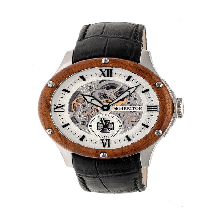 Heritor Mens Black Strap Watch-herhr3901