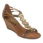 New York Transit Brighter Beauty Womens Wedge Sandals