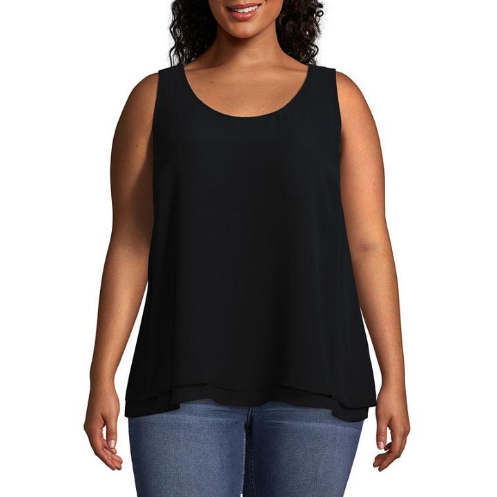 Worthington Woven Tank-plus