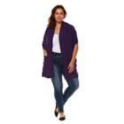 White Mark Shawl Poncho Plus