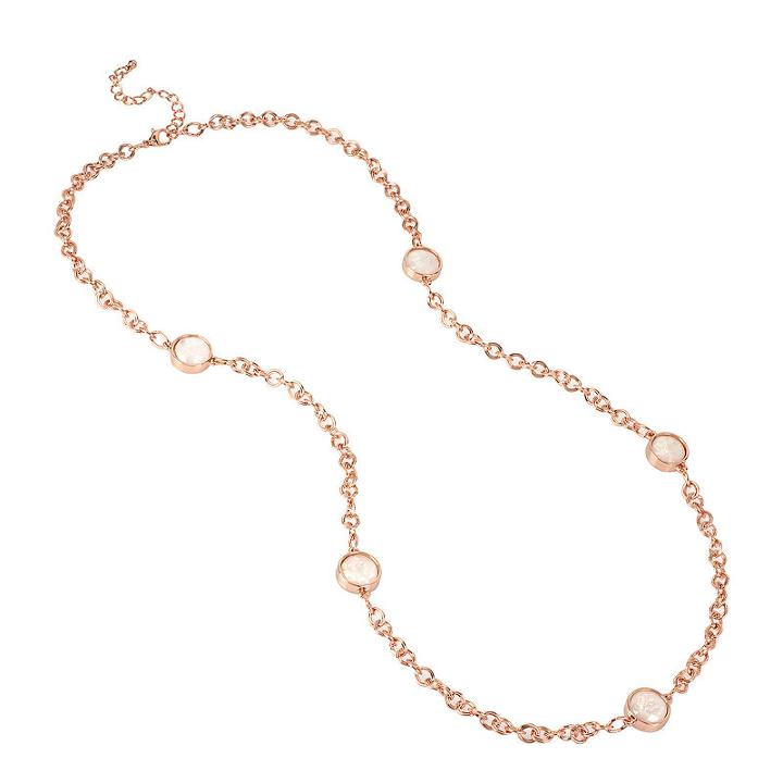 Worthington Rose-tone Mother-of-pearl Necklace