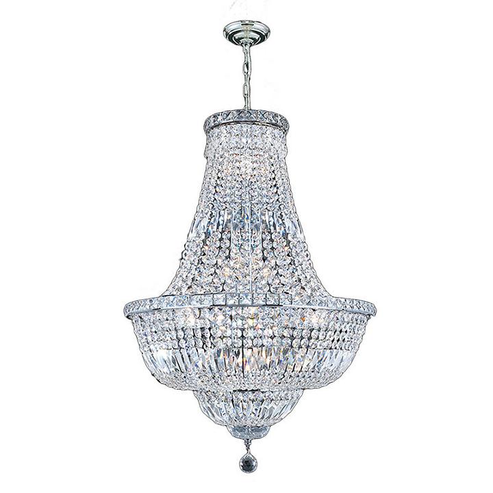 Empire Collection 15 Light Medium Round Crystal Chandelier