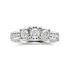 Trumiracle 1 Ct. T.w. Diamond 3-stone Engagement Ring