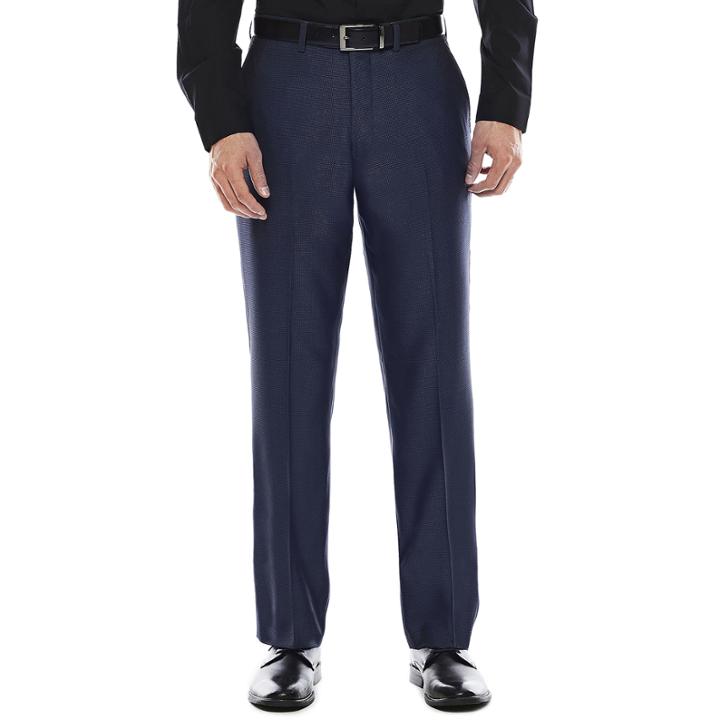 Akademiks Blue Birdseye Suit Pants - Slim Fit