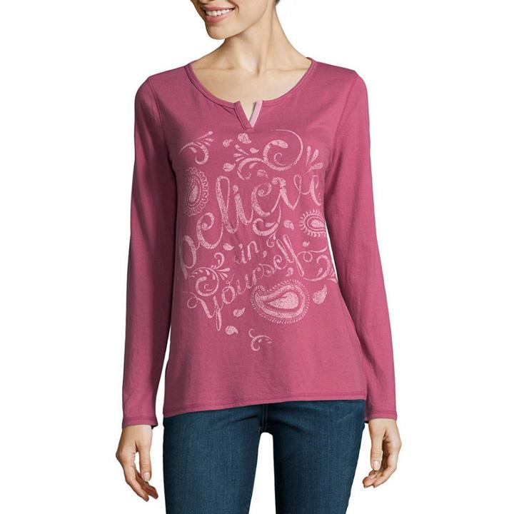St. John's Bay Active Long Sleeve Tee - Tall