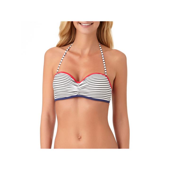 Arizona Stripe Bandeau Swimsuit Top-juniors