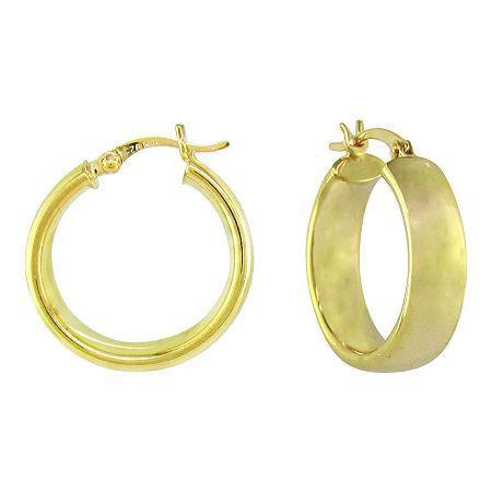14k Gold-over-sterling Silver Hoop Earrings