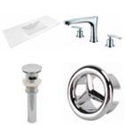 48-in. W 3h8-in. Ceramic Top Set In White Color -cupc Faucet Incl. - Overflow Drain Incl.
