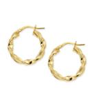 Made In Italy 24k Gold Over Silver Sterling Silver 20mm Hoop Earrings