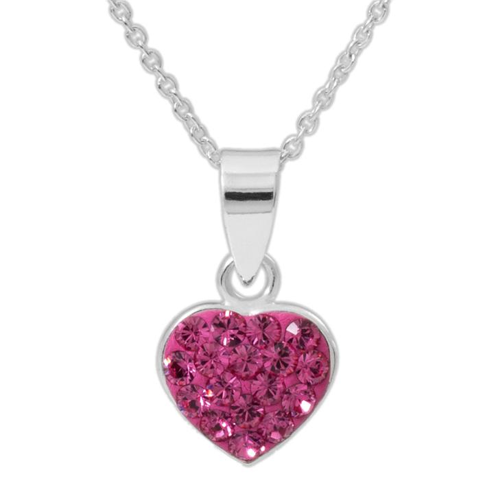 Disney Pink Crystal Round Pendant