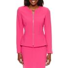 Chelsea Rose Long Sleeve Zip Front Suit Jacket