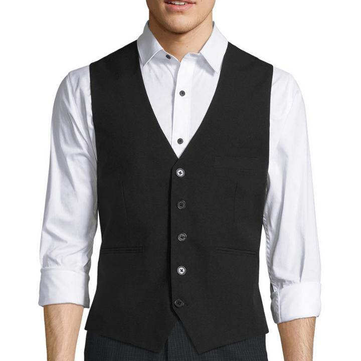 Wd. Ny Black Basic Solid Black Vest