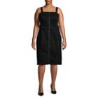 Bold Elements Zipper Front Dress-plus