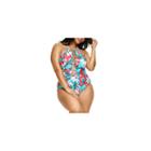 Fashion To Figure Martinique Floral Floral One Piece Swimsuit-plus