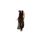 Fashion To Figure Carine High Neck Mesh Maxi Dress - Plus