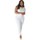 Poetic Justice Curvy French Terry Jumpsuit - Plus