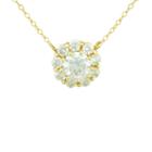 Petite Lux&trade; Cubic Zirconia 10k Yellow Gold Necklace