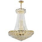 Empire Collection 18 Light Large Round Crystal Chandelier