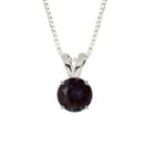 Lab-created Alexandrite 10k White Gold Pendant Necklace