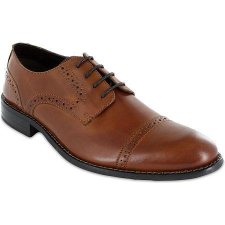 Stacy Adams Prescott Mens Cap Toe Leather Lace Oxfords