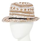 Olsenboye Woven Fedora Hat