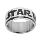 Star Wars Logo Mens Stainless Steel Spinner Ring