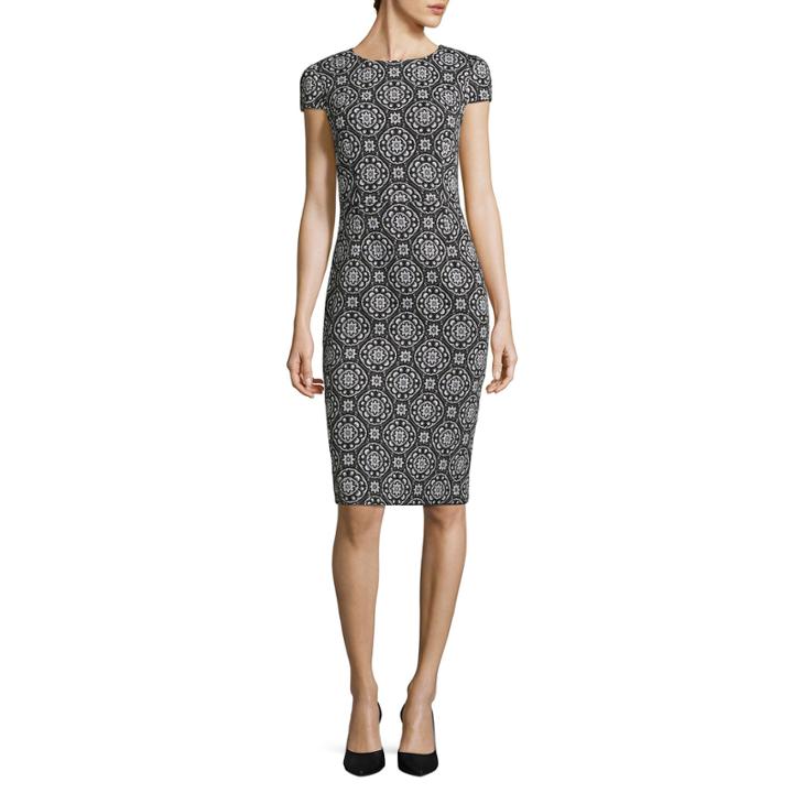 Stella Parker Short Sleeve Sheath Dress