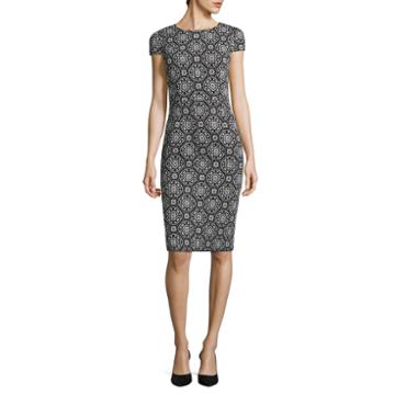 Stella Parker Short Sleeve Sheath Dress