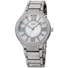 Burgi Womens Silver Tone Strap Watch-b-185ss