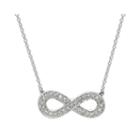 1/4 Ct. T.w. Diamond Sterling Silver Infinity Pendant Necklace