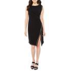 Emma And Michele Short Sleeve Embellished Sheath Dress