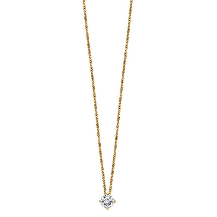 Womens 2-pack 3/8 Ct. T.w. White Moissanite Round Pendant Necklace Set