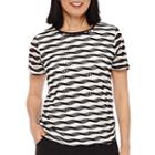 Alfred Dunner Weekend Oasis Short-sleeve Textured Top