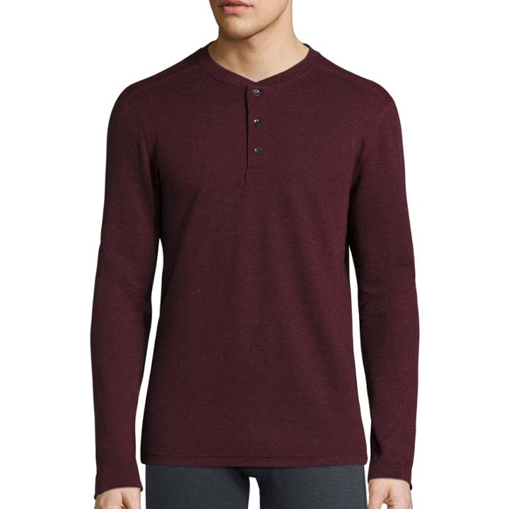 Msx By Michael Strahan Long-sleeve Henley Tee