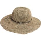 Scala Corcheted Seagrass Big Brim Hat