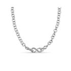1/10 Ct. T.w. Diamond Sterling Silver Double Infinity Necklace