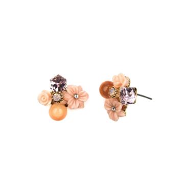 Decree Pink Stud Earrings