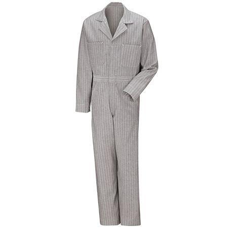 Red Kap Button-front Cotton Herringbone Coverall