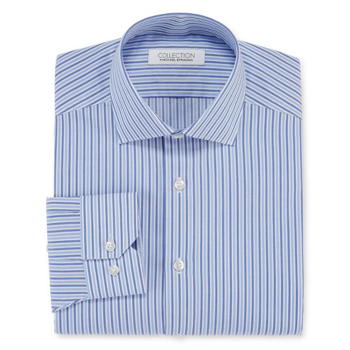 Collection By Michael Strahan Cotton Stretch Long-sleeve Dress Shirt