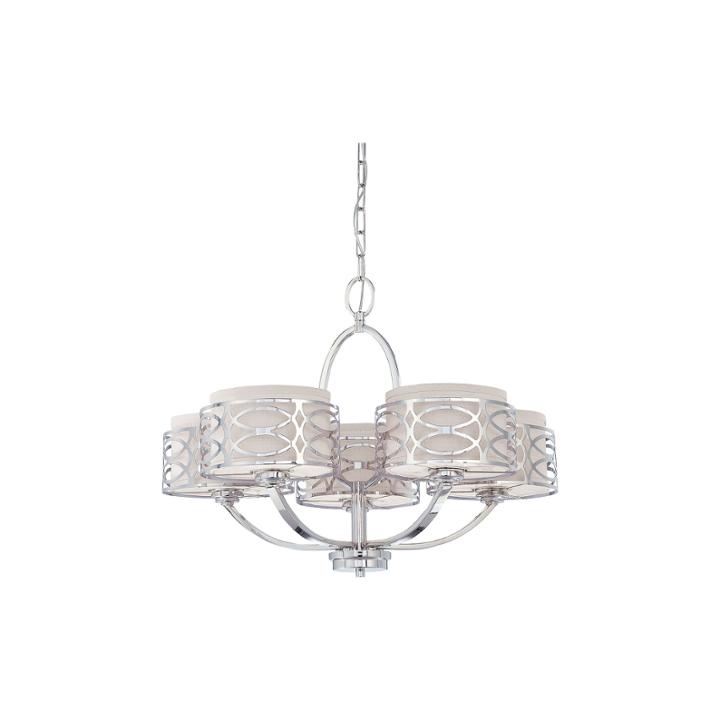 Filament Design 5-light Polished Nickel Chandelier