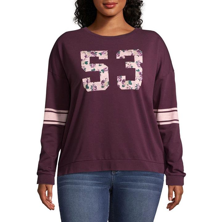Floral 53 Sweatshirt - Juniors Plus