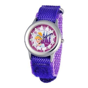 Disney Time Teacher Cinderella Purple Fast Strap Watch